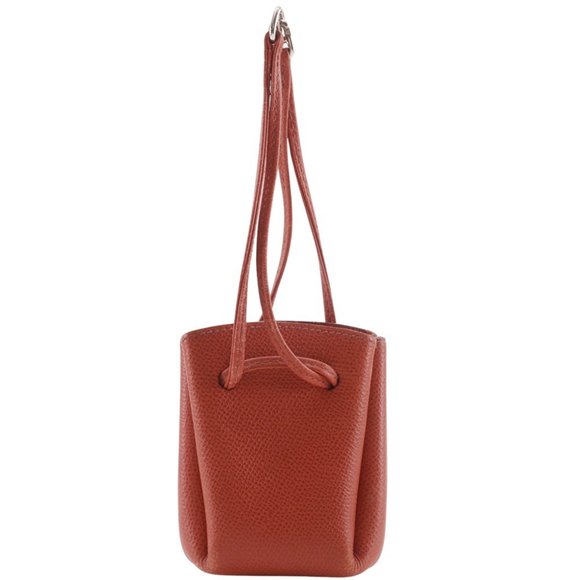 Hermes Hermès Vespa Pouch, Leather, 2003, Orange, G, Women's - Picture 1 of 10